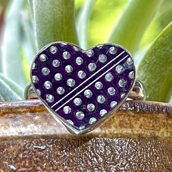 Heart Shaped USB Circuit Board Computer Chip 925 Ring | sz 7 - Picture 10 of 12